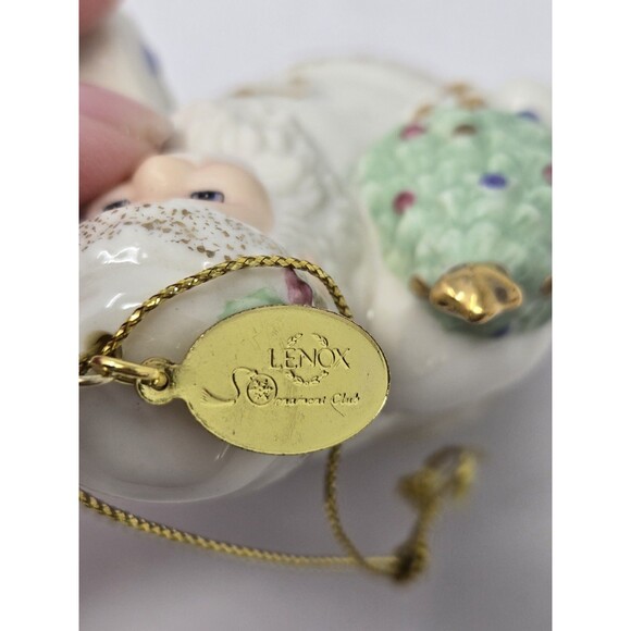 LENOX CHRISTMAS ORNAMENT BUNDLE LOT OF 3 SANTA CLAUS X 2 TREE ORNAMENT CLUB - Picture 12 of 13